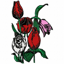 Flowers Embroidery Design 11 Flowers Embroidery Design 11